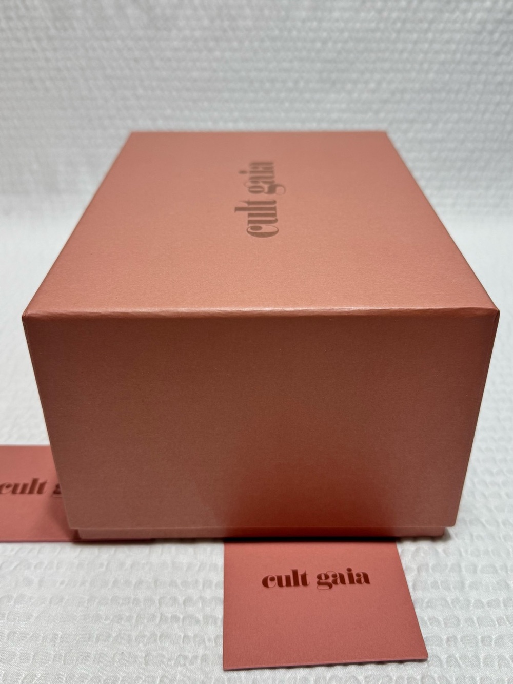 Cult Gaia Dusty Rose Box with Logo EMPTY BOX 9 x 6 - Picture 3 of 8
